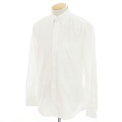 【新品アウトレット】グランシャツ Glanshirt オックスフォードコットン ボタンダウン カジュアルシャツ ホワイト【サイズ38】【メンズ】