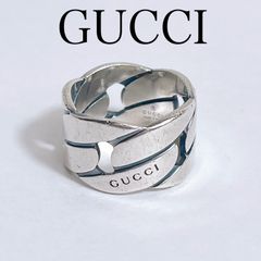 グッチ　斜め３連リング　925　SV　シルバー　13号　ロゴ　レディース グッチ 斜め3連リング 925 SV シルバー 13号 ロゴ レディース グッチ