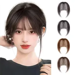 【新着商品】ウィッグ 超自然 総手植え つけ前髪 前髪 レディース エクステ ヘアピース ポイントウィッグ 女性 ふわふわ 頭頂部 前髪だけウィッグ 厚い つけ毛 部分ウィッグ 小顔 耐熱 3D構造 簡単 人毛100％ 使いやすい ぱっつん 仮装 前髪ウィッグ