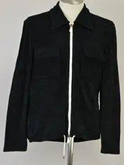 トムフォード TOM FORD パイル ジャケット タオル生地 薄手 44サイズ ブラック イタリア製 メンズ u_s F-L7975のサムネイル