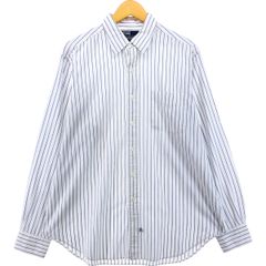 古着 ラルフローレン Ralph Lauren POLO by Ralph Lauren LOWELL 長袖 コットンストライプシャツ メンズL相当/eaa473757