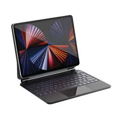 【人気商品】【日本技適認証取得】 11インチに対応キーボード 磁気吸着 iPadPro第1/2/3/4世代 電量表示 10.9インチ トラックパッド搭載 Air4/5 角度調整 iPad 7色バックライト iPad iPad用キーボード付きケース 日本語配列