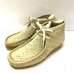 【中古】Clarks ORIGINALS X SWEET CHICK Wallabee Boot NATURAL/GREEN 25.5㎝ クラークス[92]