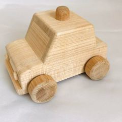 工房 Little Wood 職人手作り 走る木の車 クラシックレーサー - メルカリ