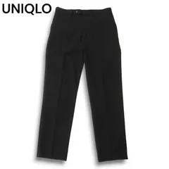 UNIQLO ユニクロ 秋冬 ヒートテック★ ストレッチ スマート スリム フィット パンツ スラックス Sz.ウエスト76cm メンズ 黒