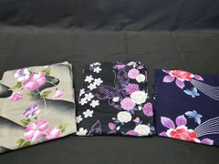 平和屋本店■浴衣 まとめて 3点 蝶 花柄 朝顔 など 着用可能多数 ppp2194 km