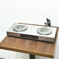 BONMAC 電気式 2連コーヒーウォーマー CWF-L2 ラッキーコーヒーマシン 中古 業務用　①