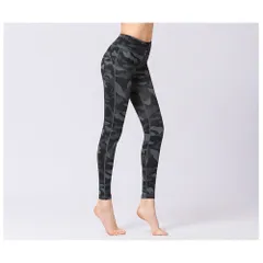 ☆ カモフラージュブラック ☆ Lサイズ ☆ ヨガパンツ レギンス レディース pkhk10 ヨガパンツ レディース レギンス 九分丈 ヨガスパッツ ヨガレギンス スパッツ ヨガウェア 水中ヨガ 水陸両用 ストレッチ 着圧 速乾 ヨガ フィットネス