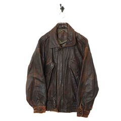 VINTAGE SHEEP LEATHER JACKET/L