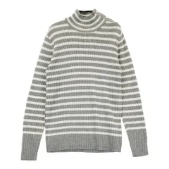 サイズ：LL CALLAWAY キャロウェイ  ハイネック ニットセーター ボーダー柄 グレー系 [240101491811] ゴルフウェア レディース ストスト