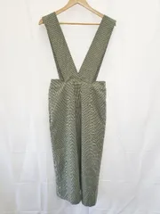 ◇ ⊇ KBF アーバンリサーチ チェック柄 秋冬 ロング ジャンパースカート サイズOne グリーン系 マルチ レディース E  【1507230007742】