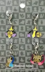 【中古】キーホルダー・マスコット(キャラクター) 679.ヒトツキ＆680.ニダンギル＆681.ギルガルド(シールドフォルム＆ブレードフォルム) 全国ずかんメタルチャーム(4個セット) 「ポケットモンスター」 ポケモンセンター限定