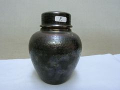 ☆茶入 陶器製 金属蓋付き 煎茶道具 - メルカリ