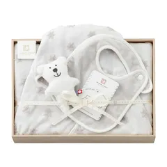 スタイレム瀧定大阪(Stylem Takisada-Osaka) 今治タオル 今治謹製 ベビーギフト ギフトセット 3点 フード付きバスポンチョ ×