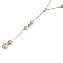 FOXEY(フォクシー) ネックレス - シルバー×白×ライトピンク 2way