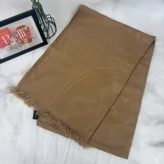 ❤お得なお品❤ニューリブリス カシシル ライトブラウン ストール エルメス Hマークがオシャレ☆】HERMES《ニュー・リブリス》ストール