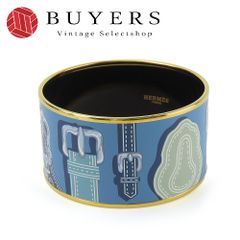 美品】HERMES エルメス エマイユTGM バングル 七宝焼 箱付きゴールド