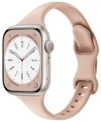 新品 For Apple Watch バンド シリコン 49mm 46mm 45mm 44mm 42mm 41mm 40mm 38mm アップルウォッチ バンド 交換ベルト スポーツバンド 柔らかい レディース 細身 スリム Apple Watch Ultra