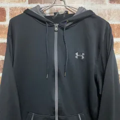 古着【ANDER ARMOUR】アンダーアーマー　メンズ　パーカー　ジップアップパーカー　ジャージ　スポーツウェア　ロゴ　シンプル