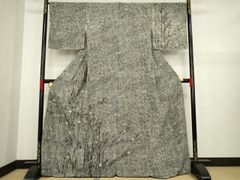 大きいサイズ 裄丈70.5 ポリエステル 付け下げ 落款 作家物 丸洗い済み