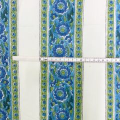 【商用可/1m】インド産ハンドブロックプリント生地 NHB222 ボーダー