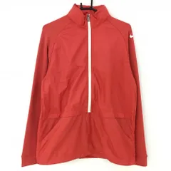 ★特価★ナイキ フード付きジャケット レッド フード収納可 切替 裾ドローコード メンズ L ゴルフウェア NIKE