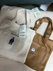新品 WHO.A.U(フーアーユー) クマ ミニ エコバッグ トートバッグ クロスバッグ POLO RALPH LAUREN(ポロラルフローレン)