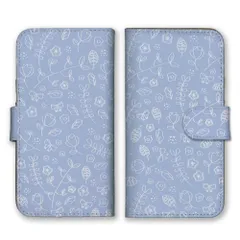 iPhone15ProMax ケース 手帳型 iPhone15 プロマックス スマホケース 携帯ケース 北欧柄 ボタニカル柄 花柄 小花 フラワー かわいい おしゃれ 線画 手書き風 カラー04