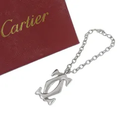 【美品　]正規品 カルティエ　ネックレス 2C　60cm3㎜チェーン付き 楽天市場】Cartier カルティエ 2Cチャーム ペンダントネックレス