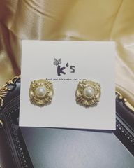 【K‘s store 2021】ピアス　925 パール　高級感満載　No.055