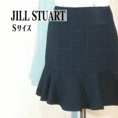 ジル スチュアート ひざ上 裾フレアスカ－ト！チェック柄がエレガントな女性らしさを演出 JILL STUART