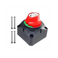 バッテリーキルスイッチ 12V/24V/36V/48V対応 高耐久タイプ 船舶・自動車・RVに最適 電源遮断スイッチ