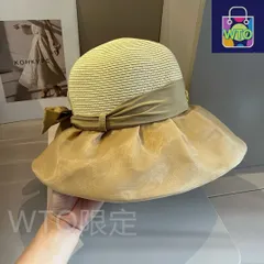 愛馬仕新作 ハトバーモールド 日焼け防止に最適な名媛スタイルの折りたたみ可能な帽子 頭周り 57cm 