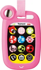 【新品】 トイローヤル おでかけスマートホン 赤ちゃん用スマホ 音の出るおもちゃ 光るおもちゃ 3445 持ち運び 知育玩具 ピンク 男の子 女の子のサムネイル