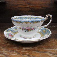 希少】オールドノリタケ ティーカップ＆ソーサー 湖水白鳥紋 薔薇紋 六