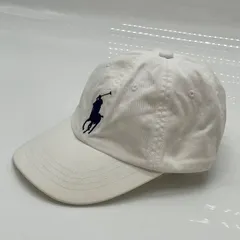 KO2791□ポロラルフローレン キャップホワイト キッズサイズ 52ｃｍ前後 調節可 トドラーサイズ コットン