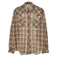 【KENNINGTON】70s チェック柄ウエスタン長袖シャツ