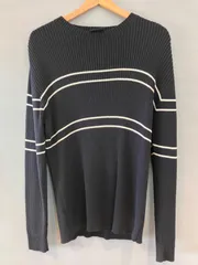 90's-00's Polo Jeans Co. ポロジーンズ Ralph Lauren ラルフローレン コットンニット セーター sweater ブラック 黒 メンズ Lサイズ