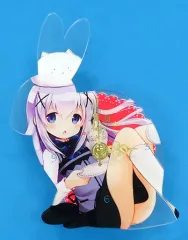 【中古】同人アクセサリー・小物系 【ご注文はうさぎですか?】チノちゃんうさぎ型アクリル時計(あずまゆき) C89/いもむや本舗-Singleton