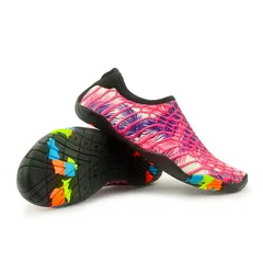 超軽量 ウォーターシューズ メンズ レディース マリンシューズ 厚底 速乾 水陸両用 アクアシューズ おしゃれ 男女兼用　ピンク