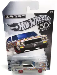 【中古】ミニカー 1/64 ’70 BUICK GSX(シルバー×ブルー×イエローファイアパターン) 「Hot Wheels 50th Anniversary ZAMAC Flames」 [FRN27]