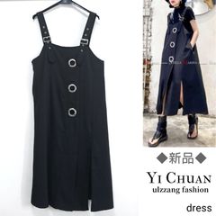 【新品・タグ付き】Yi Chuan オルチャン 変形 ジャンパースカート 黒 M