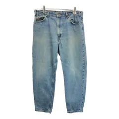 90年代 Levi's リーバイス 550 デニムパンツ オレンジタブ ライトブルー(メンズ W38 L30)中古 古着 U8308