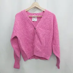 ◇ ⊇ OPAQUE.CLIP オペークドットクリップ ニット 長袖 カーディガン サイズ38/M ピンク レディース E  【1503050012188】