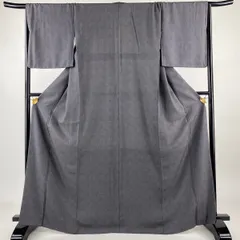 未着用　飯島輝也　小紋　江戸小紋　極鮫小紋　モノトーン　着物　032a d 未着用 飯島輝也 小紋 江戸小紋 極鮫小紋 モノトーン 着物 032a