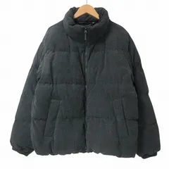 ジーユー GU 美品 24AW ヒートパデッドコーデュロイブルゾン 311-352084 ジャケット ジップアップ スタンドカラー 太畝 ユニセックス M 黒 ブラック X
