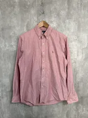 Ralph Lauren ラルフローレン 長袖 ワンポイントロゴ 刺繍 シャツ sizeM/赤 ■◇ レディース