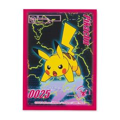 【新品】 ポケモンセンター:ポケモンTCG:ピカチュウネオンチャージカードスリーブ(65枚) 1