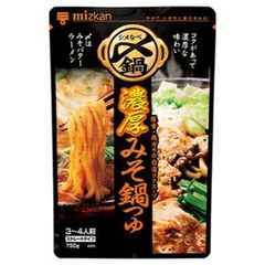 「ミツカン」　ミツカン　〆まで美味しい　濃厚みそ鍋つゆ　ストレート　750g