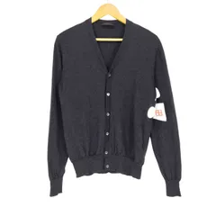 極美品 PRADA プラダ メンズ カーディガン ネイビー ブランド 服 保管品 極美品 PRADA プラダ メンズ カーディガン ネイビー ブランド 服